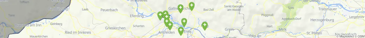 Kartenansicht für Apotheken-Notdienste in der Nähe von Kaltenberg (Freistadt, Oberösterreich)